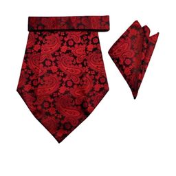 Paisley Design Cravats & Pocket Square Combo-image-45