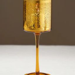 Pure Home and Living Gold Glass Printed Candle Holders-picture-18