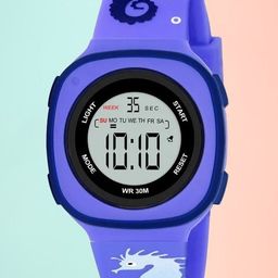 Otage Unisex Kids Dial & Straps Digital Multi Function Watch 2207LK Square Lavender3-0