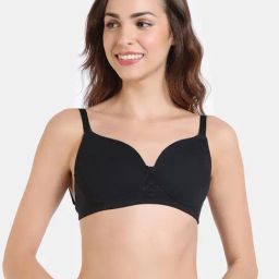 Zivame Black Half Coverage Wireless Backless Bra-image-53