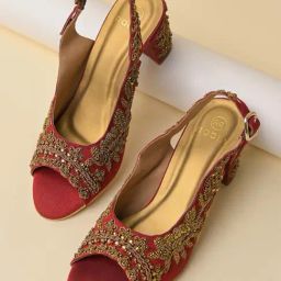 Rocia by Regal Women's Maroon Back Strap Sandals-image-19