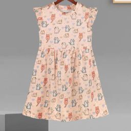 HELLCAT Girls Peach Printed Dresses-image-31