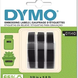 Dymo Embossing Tape 9mmx3M White/Black-image-82