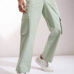 HIGHLANDER Men Easy Wash Cargos Trousers-image-76