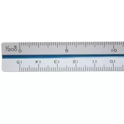 Shinwa Rules Triangle Scale for Architect 15 cm Scale Size, 74961 image 2