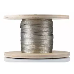 Alpha Wire Cable Sleeve Braided Copper Silver 12.7 mm Diameter 30 m Length, 1233/2 SV005-image-46