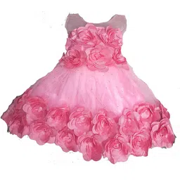 kids fashion hub Floral Print Georgette Maxi Dress-image-102