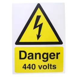 RS PRO Electrical Hazard Warning Sign (English, French) Model No 9175412-image-49