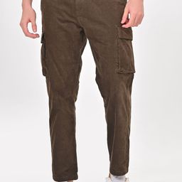 POE Men Smart Slim Fit Cargos Trousers-image-20