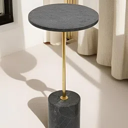 Little Extra Grey & Yellow Round CoffeeTable-image-15
