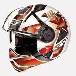 Studds N12 White Xtra Large (600 mm) Flip Off-Full Face Helmet, Downtown D3 Decor-image-92