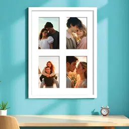 Art Street White 4 Openings Wooden Wall Photo Frame-image-46
