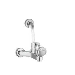CASLLA Single Lever Wall Mixer Curve Series Brass Chrome Finish Silver, CRE-CHR-812324-picture-36