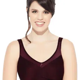 Enamor Maroon Non Wired Non Padded Full Coverage Bra-31