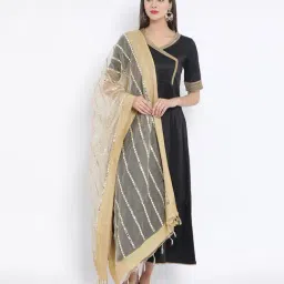 Studio Rasa Beige Embroidered Dupatta-picture-37