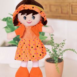 Besties Super Soft Stuffed Huggable Girl Winky Doll Washable Orange - Height 60 cm-21