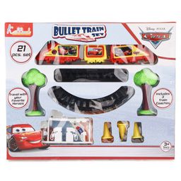 Toysire Battery Operated Avengers Bullet Train with Tracks Bridges for Kids Boys and Girls 21Pc Set...-16