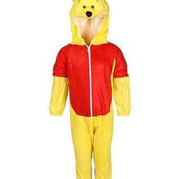 RAJ FANCY DRESSES Full Sleeves Bear Animal Theme Dress Costume Set - Yellow &  Red-image-87