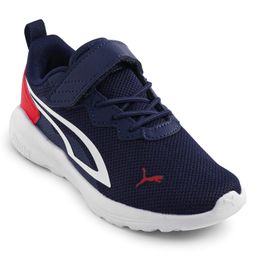 PUMA Casual Shoes with Velcro Closure & Brand Logo Print - Navy Blue-image-67
