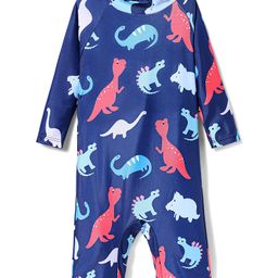 KIDLINGSS Full Sleeves Dinosaurs Printed Swimsuit - Navy Blue-image-82