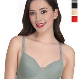 Liigne Pack Of 4 Full Coverage Non Padded Everyday Bra-picture-17