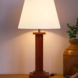 Artica Brown Wooden Frustum Table Lamp-picture-44