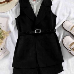 LULU & SKY Girls Top with Shorts-image-72