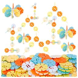 Fiddlerz Interlocking Building Blocks for Kids Flower Shaped Blocks Educational Construction Set - 100 Pieces - Multicolor image 2