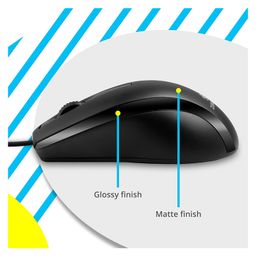 Zebronics Alex Wired Optical Mouse- Black image 3