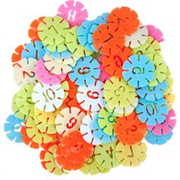 Fiddlerz Interlocking Building Blocks for Kids Flower Shaped Blocks Educational Construction Set - 100 Pieces - Multicolor image 3