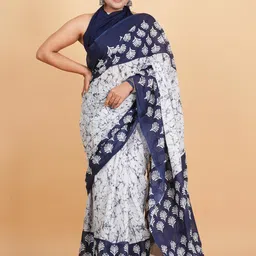 Lovwear Black Pure Cotton Sarees-picture-38