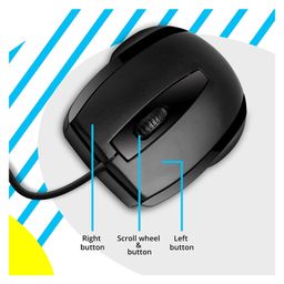 Zebronics Alex Wired Optical Mouse- Black image 4