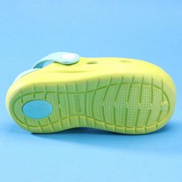 Babyoye Slip On Unicorn Applique Clogs with Back Strap - Lime Green image 5