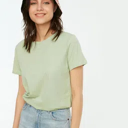 Trendyol Women Pack Of 2 Pure Cotton T-shirt-image-32