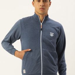 Sports52 wear Men Mock Collar Open-Front Sweatshirt-picture-5