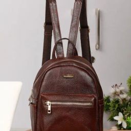 Teakwood Leathers Brown Texture Leather Backpack-picture-18