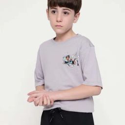 Octave Kids Thistle Cotton Graphics T-Shirt-picture-20