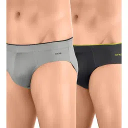 XYXX Grey & Black Briefs - Pack of 2-picture-12