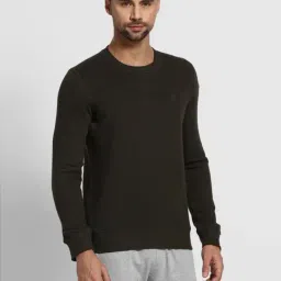 Van Heusen Athleisure Regular Fit Ultra Soft Crew Neck Solid Sweatshirt - Military Green-picture-10