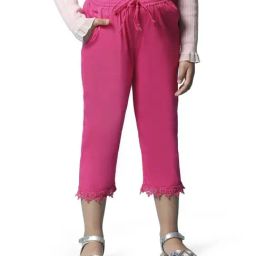 Biba Girls Pink Narrow Fit Pants-image-46