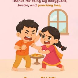 Anouk Stone Rakhi With Card & Thali image 2