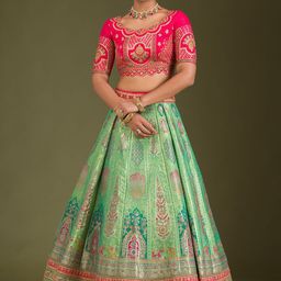 Koskii Embroidered Beads and Stones Ready to Wear Lehenga & Blouse With Dupatta-picture-18