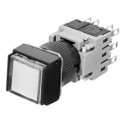 Fuji Electric Φ16 push button switch AH164 / AH165 square flat type 8507694 - Made in Japan-34