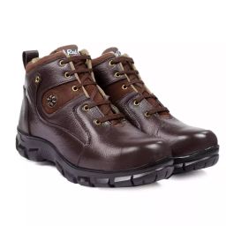 Red Can Steel Toe Safety Shoe High Ankle Genuine Leather Size UK 10 Brown, SGE1163BRN-image-62