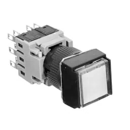 Fuji Electric Φ16 push button switch AH164 / AH165 square flat type 8507694 - Made in Japan image 2