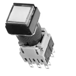 Fuji Electric Φ16 push button switch AH164 / AH165 square flat type 8507694 - Made in Japan image 3