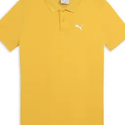Puma Unisex Yellow Solid T-Shirt-image-29