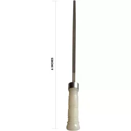 AMB 6 inch (152.4 mm) Flat Half Round File Tool With PVC Handle, AZFHR06_1 (Set of 3) image 3