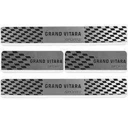 AllExtreme Car Door Foot Step Sill Plate Mirror Finish Silver Stainless Stee Compatible For Grand Vitara(Set of 4)-image-71