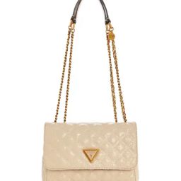 Guess Women Beige Self-Design Crossbody Bag-image-12